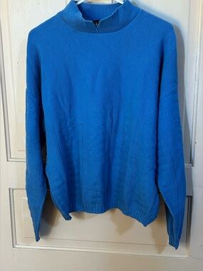 Vintage Stanly 100% Cotton 3D Textured Knit Sweater size large